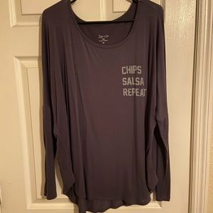 Zoe + Liv graphic long sleeve shirt 1X